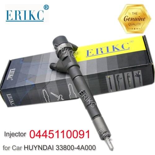 0 986 435 154 ERIKC 0445110091 Car Engine Injector 0445 110 091 Automobile Fuel Injectors 0 445 110 091 for HUYNDAI 33800-4A000
