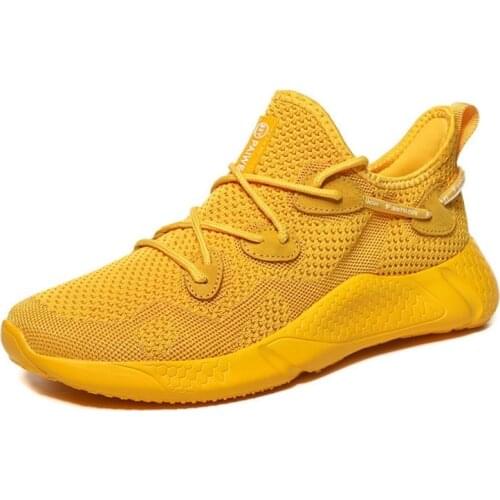 2021 Summer Comfortable Running Sneakers Lightweight Breathable Casual Shoes Non-slip Mens Shoes New Mesh Shoes Solid Color