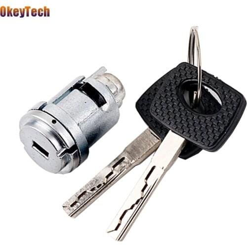 OkeyTech for Mercedes-Benz Key Lock Set Original Replacement Ignition Trunk Car Door Lock Core Barrel Switch Cylinder & 2 Keys