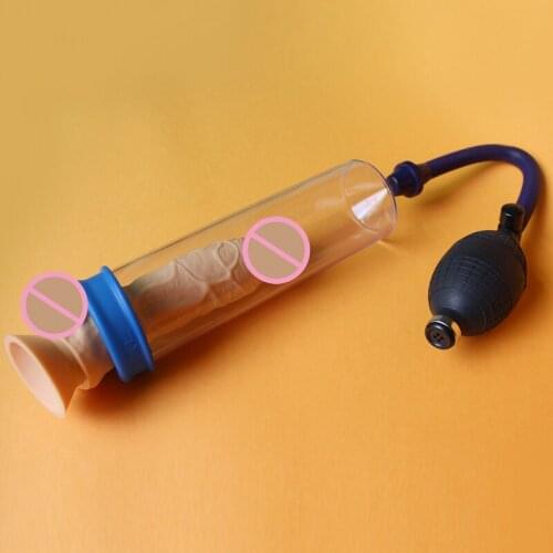 Penis Pump Handsome Up Penis Enlargement Device with Metal valve Vacuum Pump Penis Extender potency Sex Toys Penis Enlarger