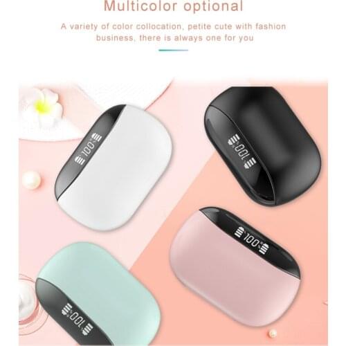 TWS Earphone Bluetooth 5.0 Stereo Surround HIFI Sound Earphone With Mic IPX5 Waterproof LED Display Screen Wireless Headsets