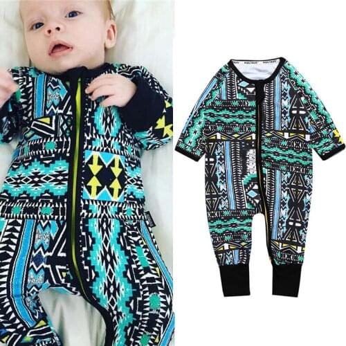 New 2019 Zipper Design Babys Romper Long-Sleeved Cotton Baby Boys Girls Romper Newborn Jumpsuits Infant Product Baby Clothing