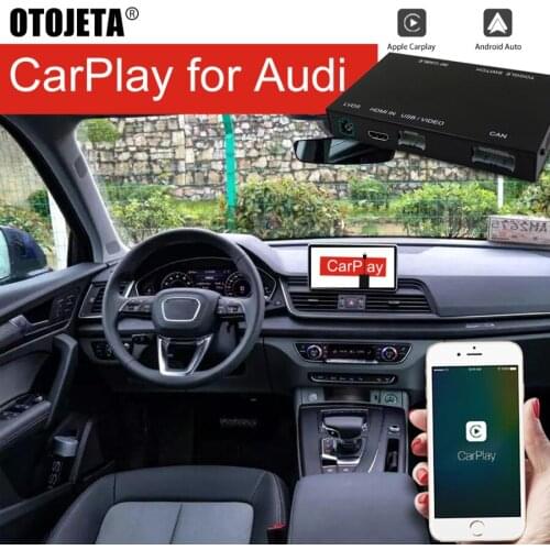 Car Upgrade Audio Video System Airplay Wireless Carplay Andriod Auto For AUDI Q5L 2018-2019 Voice Control Interface Black