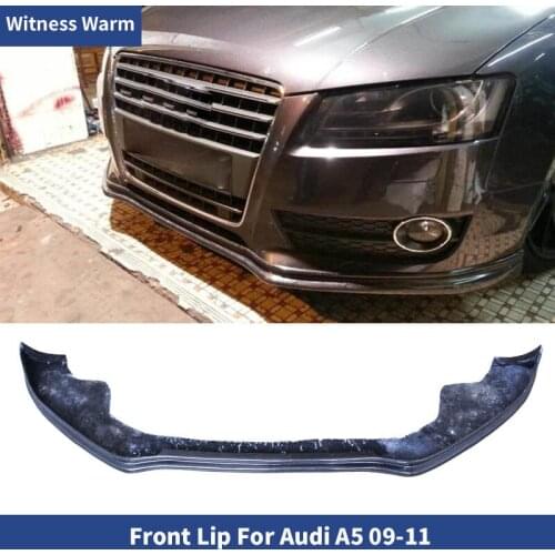 Carbon Fiber / FRP Front Bumper Lip Spoiler Apron Splitters for Audi A5 S5 Style 2009 2010 2011