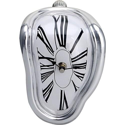 On Sale Creative Shelf Wall Clock Irregular Warp Melting Clock For Family Friends Gift for clocks