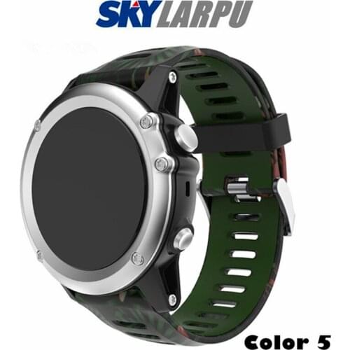 Silicone Strap for Garmin Fenix 5X Fenix 3/ 3hr Watch Bracelet Universal Printing Sports Replacement Belt Free Shipping