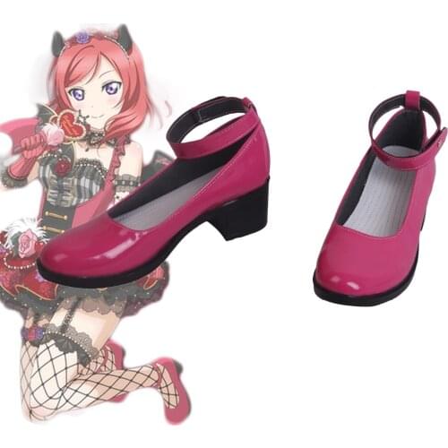 Love Live Little Devil Shoes Cosplay Love Live All Characters Shoes Kotori Honka Umi Nico Red Shoes Cosplay Custom Made