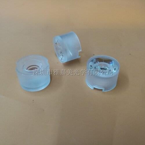 Waterproof integrated lens,15.5mm 20 Degree Smooth surface 1w 3w LED Lens