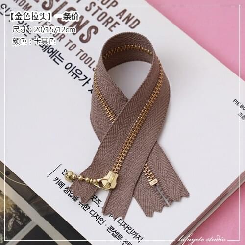 Dailylike 12cm Colorful Bronze Water Drop Zipper Lace Zipper DIY Clothing Smooth and Durable Bags Wallet Purse Cloth Accessories