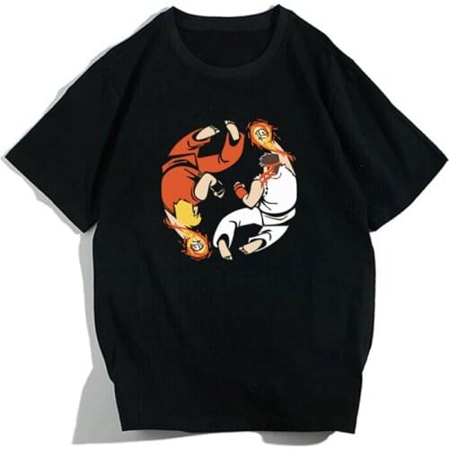 Harajuku Womens T Shirt Gothic Japanese cartoon Print 2019 Summer Hot T-Shirt O-Neck Loose fashion Vintage Print Female Tops