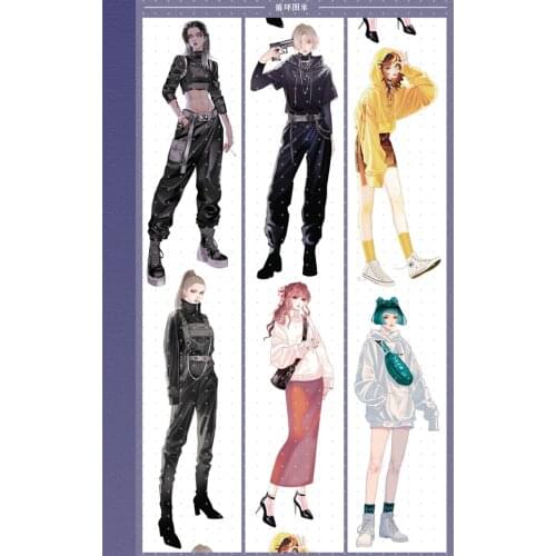 1 Loop Washi Tape Kawaii Girl Pet Teak 70cm School Supplies