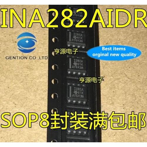 10PCS INA282 INA282AIDR INA282AID I282A SOP8 out in stock 100% new and original