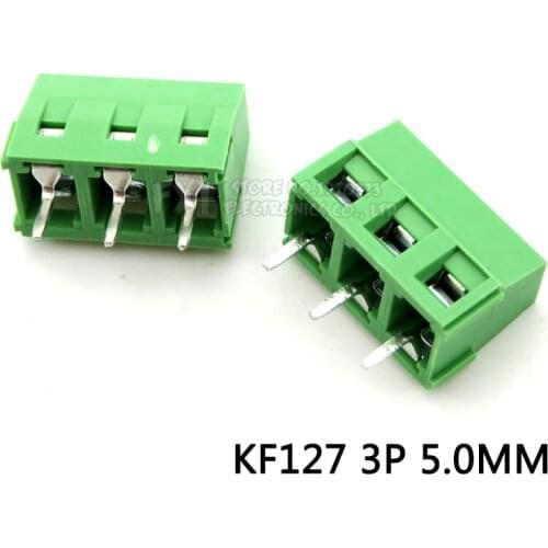 10PCS/LOT KF127-5.0-3P KF127-3P 300V 10A Screw 3Pin 5.0mm Straight Pin PCB Screw Block 26-14A WG