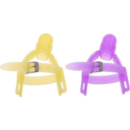 2 Colors New Arrival Nontoxic Non-toxic Silicone Baby Kids Child Finger Guard Stop Thumb Sucking Wrist Band Sucking Appliance
