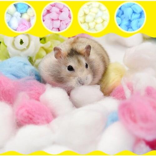 300Pcs Colorful Winter Keep Warm Cotton Ball Cute Cage House Filler Supply For Hamster Rat Mouse Small Animals Supplies Hot