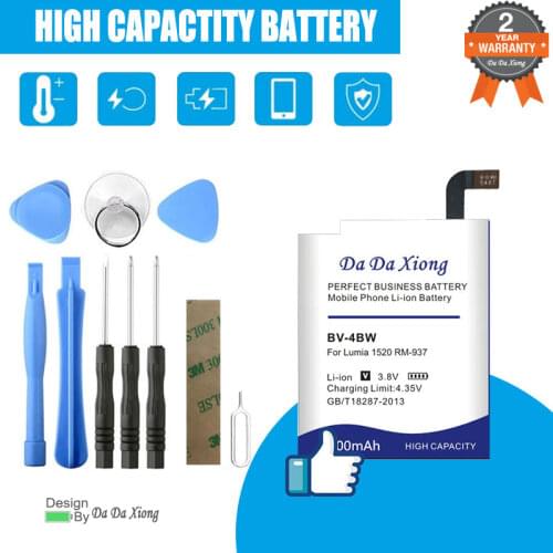 4400mAh BV4BW BV-4BW Battery for Nokia Lumia 1520 MARS Phablet RM-937 Bea Lumia1520 Phone battery