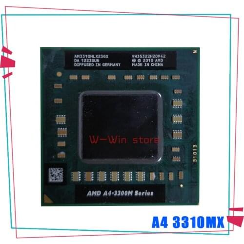 AMD A4-Series A4-3300M A4 3310MX 2.1 GHz DUAL-Core DUAL-Thread CPU Processor AM3310HLX23GX Socket FS1
