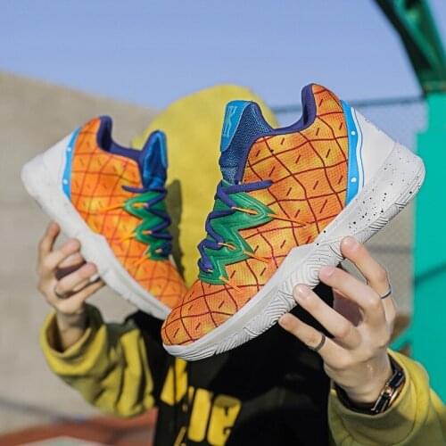 Hot Sale Orange Men Basketball Shoes Breathable Non Slip Basket Sports Shoes Men Designer Sneakers Couple zapatos de baloncesto