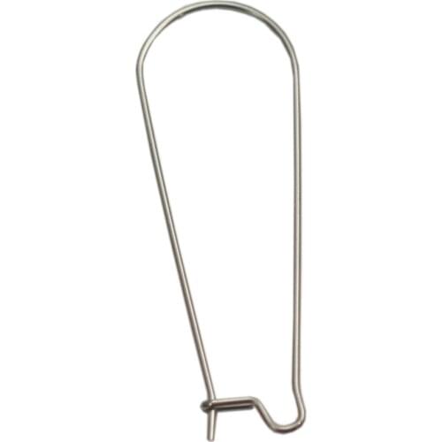Beadsnice Stainless Steel Kidney Ear Wires 38mm Long Earwire Hooks for Earrings Making Supplies 22505