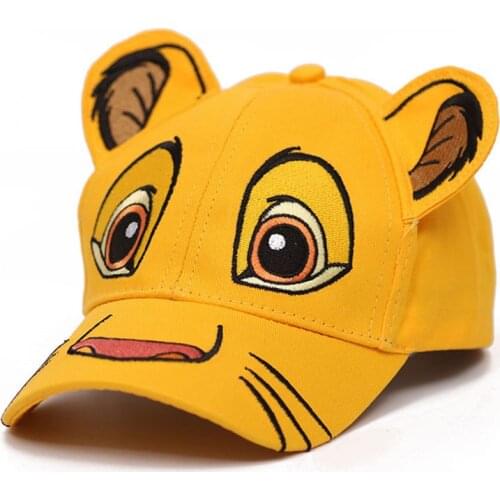 2021 The Lion King Simba Spring Summer Baby Baseball Cap Boys Girls Children Hats Outdoor Snapback Hat Kids Sun Caps Toy gift