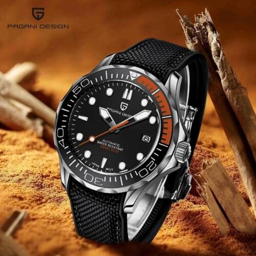 2020 PAGANI DESIGN New Business mechanical men wristwatches top luxury brand men automatical watch curved sapphire watch mirror