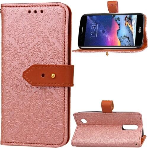 For LG K10 Cover,Card Slots Pockets Holder Flip Wallet Protective Accessories With Stand Feature For LG K10 (2017)