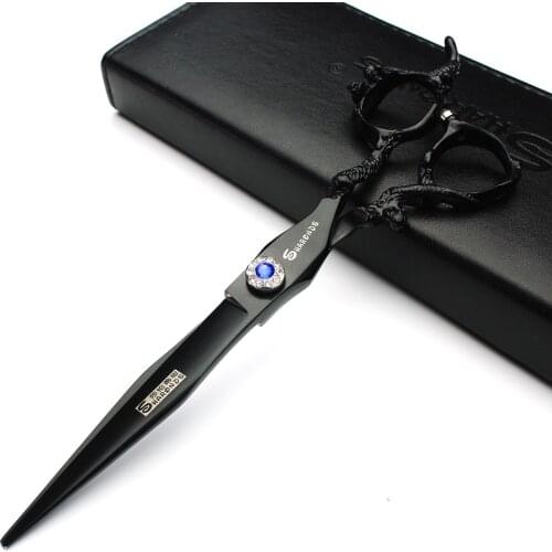 Black dragon hairdressing scissors 7&6&5.5 inch salon professional hairdressing cutting scissors and thining scissors set