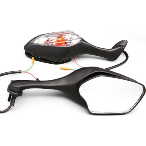 Black Turn Signal Light Rear View Side Mirrors Fit For VFR1200 2010 - 2012 VFR 1200 2011 10 11 12