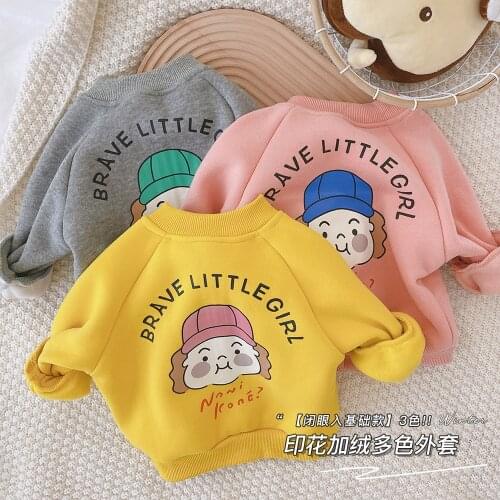 Childrens Baseball Uniform Jacket 2021 Baby Boys and Girls Cartoon Printed Letters Net Red Baseball Uniform Jacket Toddler Coat