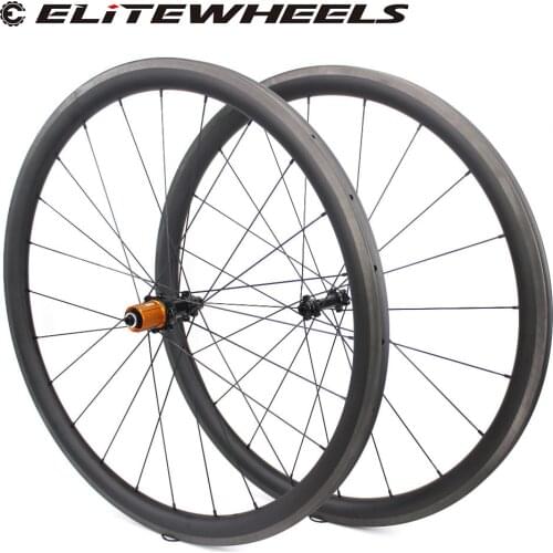 ELITEWHEELS Road Bike 700c Carbon Wheel 30 38 47 50 60 88 Clincher Tubular Tubeless 25mm 27mm BI-TEX Super Light Weight 260g Hub