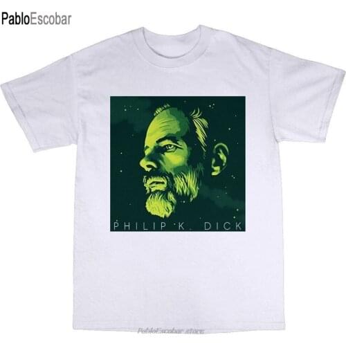 Philip K Dick T Shirt Men Cotton Ubik A Scanner Darkly Blade Runner Valis Tee Shirt Style Round drop shipping