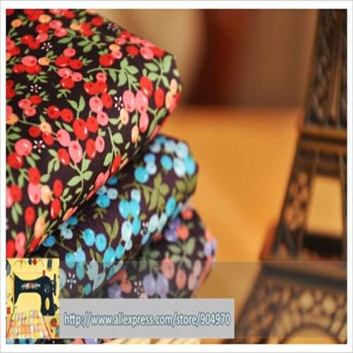48x145cm Colorful Cherry Cotton Patchwork fabric home Textiles Cotton Poplin fabric for sewing 100% cotton fabric material
