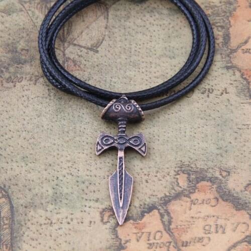 5 Colors 1pcs thors hammer mjolnir pendant choker necklace viking scandinavian norse viking necklace Men gift