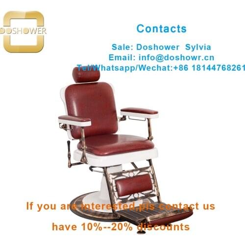 Doshower DS-W1852 barber chair beauty salon with stock barber chair salon for barbershop equipment barber chairs