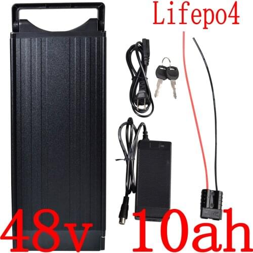 48V 10Ah lifepo4 Ebike Lithium Battery 48V 1000W Electric Bike Battery 48V 10AH LiFePO4 li-ion battery with 30A BMS+2A charger