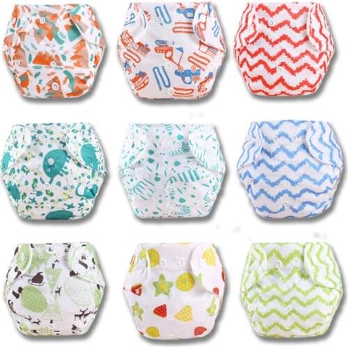 Reusable Cloth Diaper Adjustable Baby Nappies Washable Nappy Newborn Cloth Diaper Training Pants 0-12months