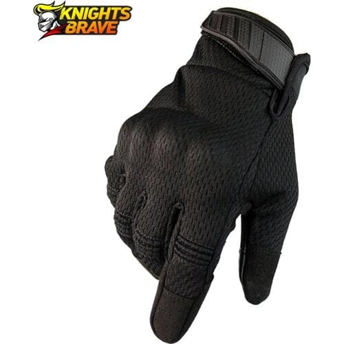 Motorcycle Gloves Summer Breathable Tactical Full Finger Moto Gloves Touch Screen Motocross Motorbike Riding Cycling Gloves