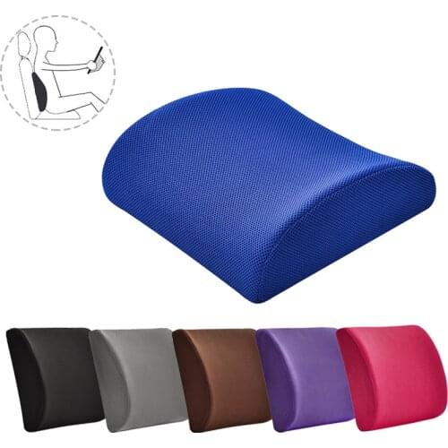 Memory Foam Lumbar Support Seat soft Pillows Breathable Healthcare Back Massager universal car Home Office Relieve Pain