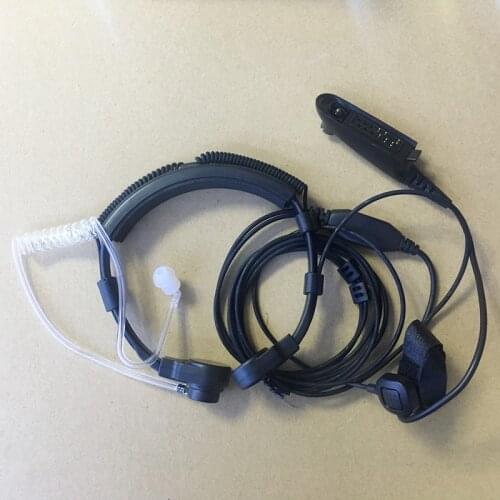 Throat control finger PTT headphone for motorola GP328 GP338 PTX760 PRO5150 GP580 GP340 MTX960 HT750 GP140 etc walkie talkie