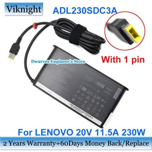 Genuine ADL230SCC3A Laptop Power Adapter 20V 11.5A ADL230SDC3A Charger For Lenovo THINKPAD P70 P72 P73 P53 81Y6005SUK T540P W540