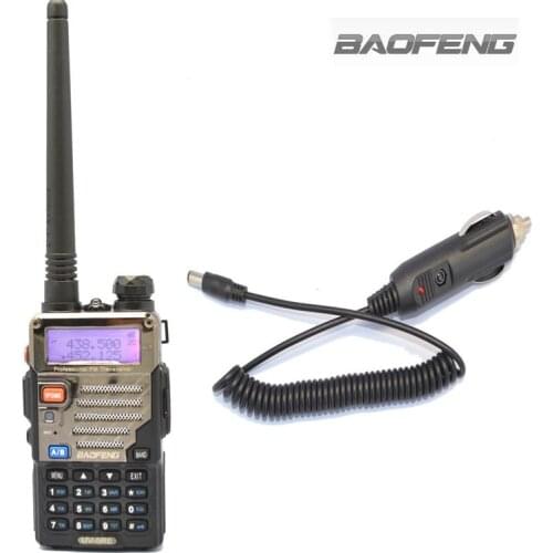 BAOFENG UV-5RE Walkie Talkie VHF/UHF Dual Band Two Way Radio Station+Car Charger Cable Portable Radios Sets For Truckers