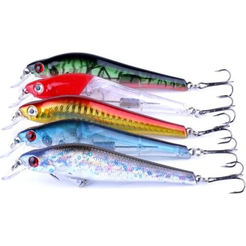 10cm 11g Bent Minnow Fishing Lure Artificial Baits 3D Fish Eye Fake Bait High Imitation Swimbait Crankbait