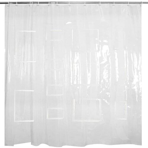 Transparent Shower Curtain Waterproof Shower Curtain Bathing Sheer Mildew PVC Bathroom Curtains For Home Decoration Bathroom