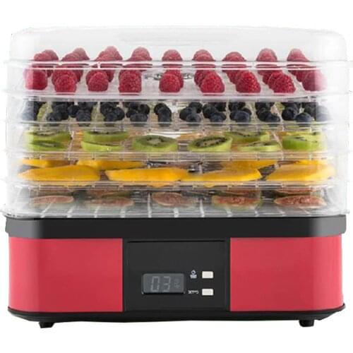 5-Layer Food Dryer Household Fruit/Vegetable Dehydrator 220V 250W Food Drying Machine AG1001