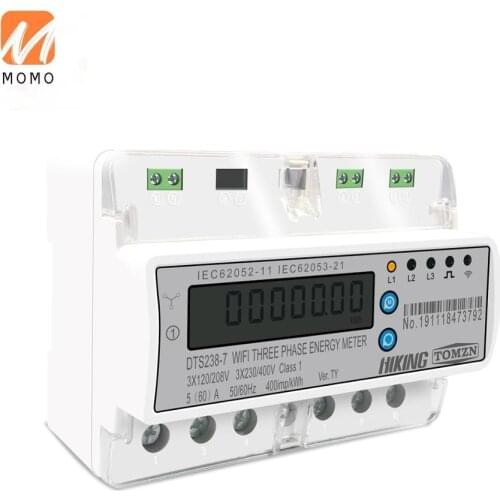Tuya 3 Phase Din Rail WIFI Smart Energy Meter timer Power Consumption Monitor kWh Meter Wattmeter 3*120V 3*220V 3*230V 50/60Hz