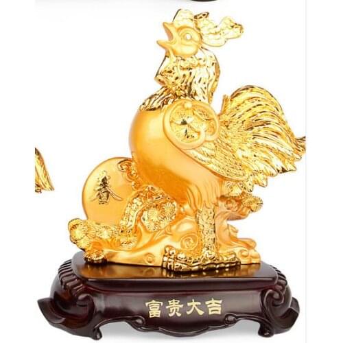 Golden pig wealth Large Zodiac Rat ox Tiger rabbit Dragon snake crafts fortune gold Animal home decoration