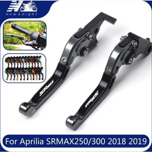 For Aprilia SRMAX 250 300 SRMAX250 SRMAX300 2018 2019 Scooter Accessories CNC Aluminum Folding Extendable Brake Clutch Levers