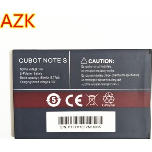 AZK 10PCS New 4150mAh CUBOT Note S battery For CUBOT Note S Cell Phone battery Replacement backup
