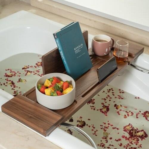 Solid wood bathtub frame tray creative SPA Bath tub shelf The desktop to receive Storage tray bathtub caddy accessories