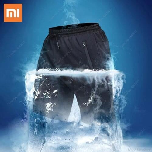 Youpin SUPIELD Mesh Breathable Ice Silk Cool Shorts Men Quick Drying Running Shorts Summer Male Sport Jogging Gyms Short Pants